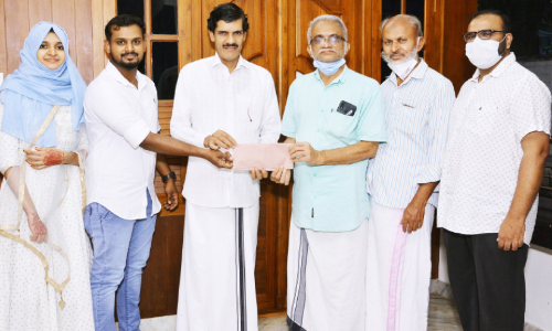 മകളുടെ വിവാഹ ചെലവുകൾ ചുരുക്കി പാലിയേറ്റിവ് കേന്ദ്രങ്ങൾക്ക് കൈത്താങ്ങ്