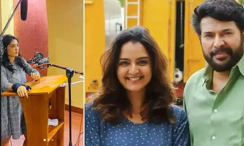 മമ്മൂട്ടി-മഞ്​ജു വാര്യർ ചിത്രം ദ പ്രീസ്റ്റി​െൻറ ഡബ്ബിങ്​ തുടങ്ങി; ചിത്രങ്ങൾ പങ്കുവെച്ച്​ അണിയറപ്രവർത്തകർ