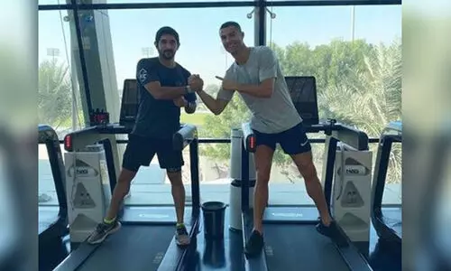 Sheikh Hamdan with Ronaldo
