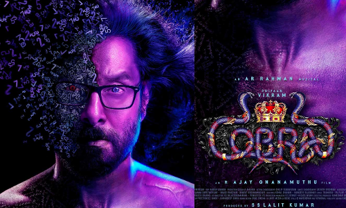 ചിയാൻ വിക്രമി​െൻറ കോബ്രയുടെ സെക്കൻഡ്​ലുക്​ പങ്കുവെച്ച്​ സംവിധായകൻ