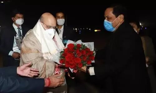 Assam Chief Minister Sarbananda Sonowal and Amit Sha