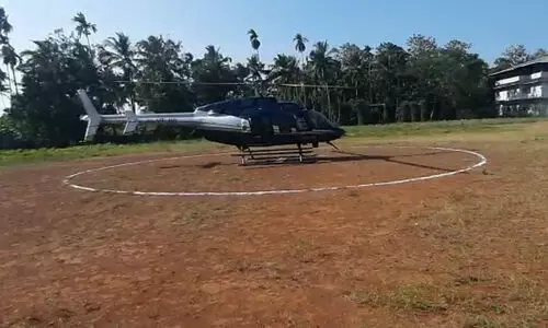 helicopter ride take off from crescent school ground