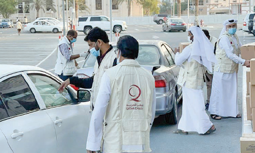 പ്രവാസി കുടുംബങ്ങൾക്ക് ഖത്തർ ചാരിറ്റിയുടെ ഭക്ഷ്യ വിതരണം
