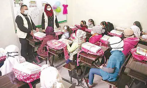 വടക്കൻ സിറിയയിൽ ഖത്തർ ചാരിറ്റിയുടെ വിദ്യാഭ്യാസ പദ്ധതി