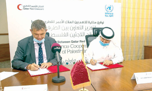 ശൈ​​ത്യ​​കാ​​ലം: ഫ​​ല​​സ്​​​തീ​​നി​​ക​​ൾ​​ക്കാ​​യി കൈ​​കോ​​ർ​​ത്ത് ഖ​​ത്ത​​ർ