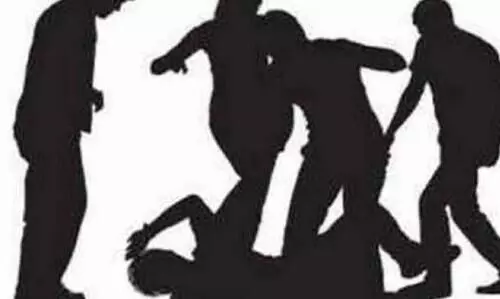 panchayat member was allegedly assaulted by the ex-members husband