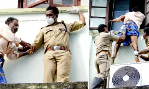 കൊല്ലം ജില്ല ആശുപത്രിയിൽ മധ്യവയസ്ക​െൻറ ആത്മഹത്യഭീഷണി