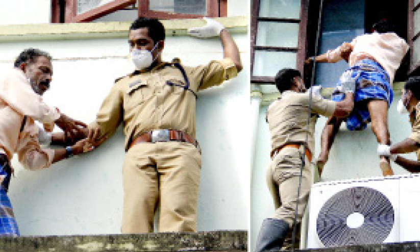 കൊല്ലം ജില്ല ആശുപത്രിയിൽ മധ്യവയസ്ക​െൻറ ആത്മഹത്യഭീഷണി