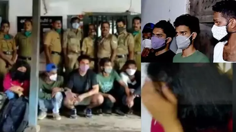 കണ്ണൂരിൽ ലഹരി പാർട്ടി: യുവതിയടക്കം ഏഴു പേർ പിടിയിൽ