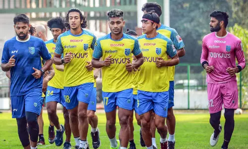 kerala blasters practicing