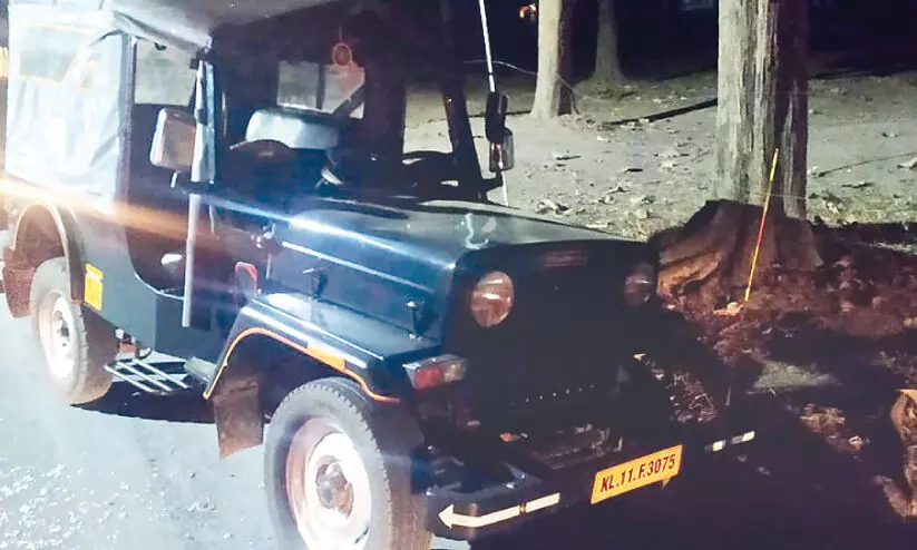 തോൽപെട്ടിയിൽ കാട്ടാനശല്യം രൂക്ഷം; ജീപ്പ് തകർത്തു