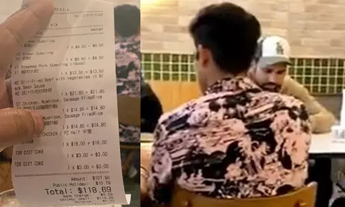 rohit sharma ate beef  reataurent bill