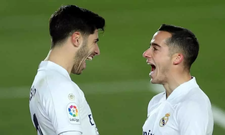 ഗോളുമായി വസ്​കസും അസെൻസിയോയും; ലാലിഗയിൽ റയൽ മഡ്രിഡ്​ ഒന്നാമത്​