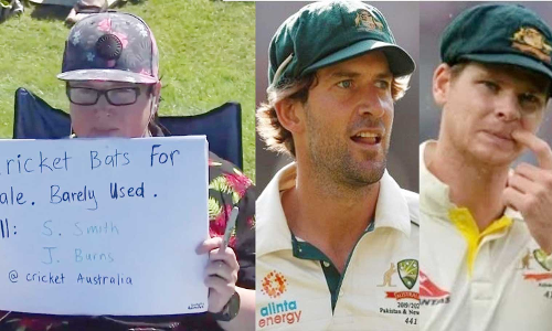 അധികം ഉപയോഗിക്കാത്ത ബാറ്റുകൾ വിൽപ്പനക്ക്​; സ്​മിത്തിനെയും ബേൺസിനെയും ട്രോളി ന്യൂസീലൻഡ്​ ആരാധകൻ