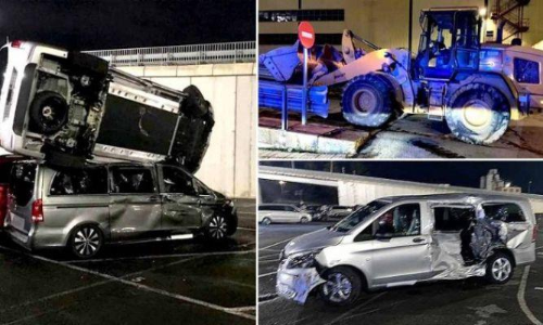 ജോലിയിൽനിന്ന്​ പിരിച്ചുവിട്ട​ു;​ പ്രതികാരമായി 50 ബെൻസ് ​കാറുകൾ ഇടിച്ചുതകർത്ത്​ തൊഴിലാളി