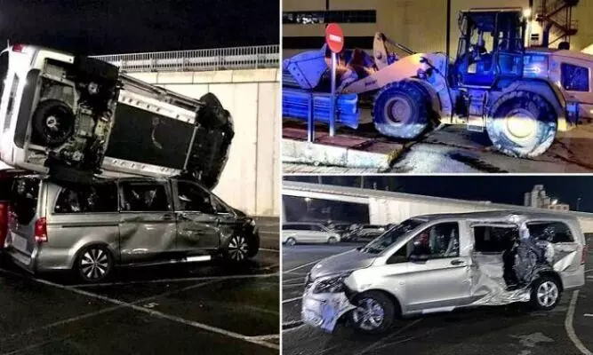 ജോലിയിൽനിന്ന് പിരിച്ചുവിട്ടു; പ്രതികാരമായി 50 ബെൻസ് കാറുകൾ ഇടിച്ചുതകർത്ത് തൊഴിലാളി ജോലിയിൽനിന്ന് പിരിച്ചുവിട്ടു; പ്രതികാരമായി 50 ബെൻസ് കാറുകൾ ഇടിച്ചുതകർത്ത് തൊഴിലാളി