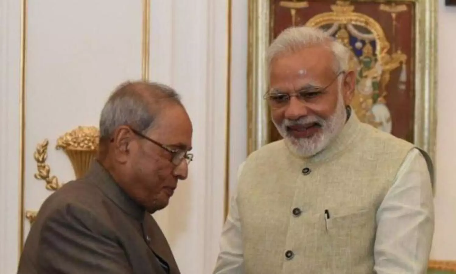 Pranab on Modi