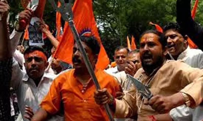 ക്രിസ്​തുമത വിശ്വാസികളെ ആക്രമിച്ച്​ ജയ്​ ശ്രീറാം വിളിപ്പിച്ചു; മതം മാറ്റ നിരോധന നിയമപ്രകാരം കേസ്​