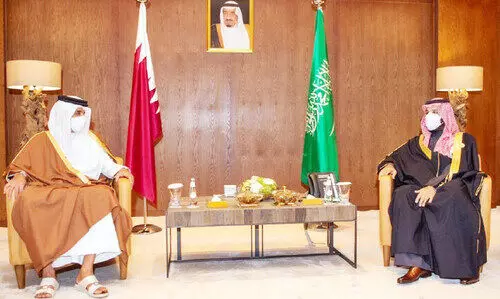 qatar ameer meets saudi upcoming king
