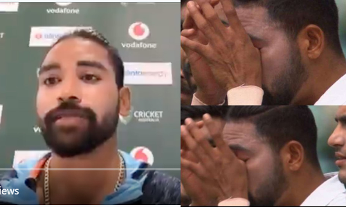 ദേശീയ ഗാനത്തിനിടെ കണ്ണീരണിഞ്ഞതിന്​ കാരണം വെളിപ്പെടുത്തി മുഹമ്മദ്​ സിറാജ്​