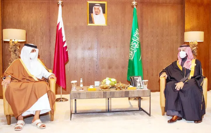qatar ameer meets saudi upcoming king