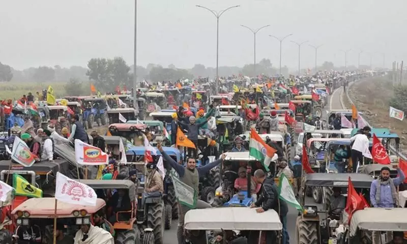 farmers tractor rally