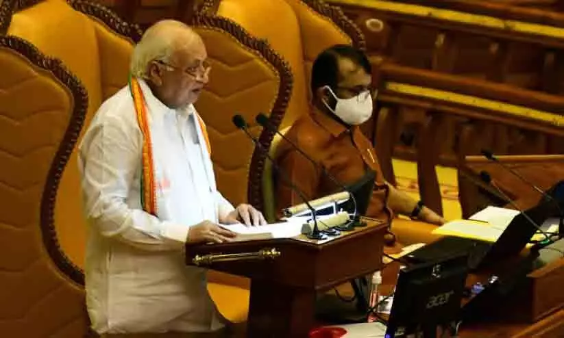 Opposition boycotts Kerala Governor Arif Mohammed Khans policy address in assembly