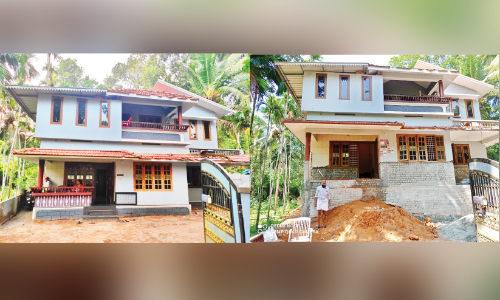 പ്രളയം ഇനി ഈ പടി തൊടില്ല, ഇ​രു​നി​ല വീ​ട് ഉ​യ​ർ​ത്തി​യ​ത് ര​ണ്ടു​മീ​റ്റ​റോ​ളം