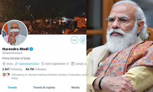 ട്രംപിനെ പുറത്താക്കിയതോടെ ട്വിറ്ററിൽ ഏറ്റവും കൂടുതൽ പേർ പിന്തുടരുന്ന സജീവ ​രാഷ്​ട്രീയ നേതാവായി മോദി