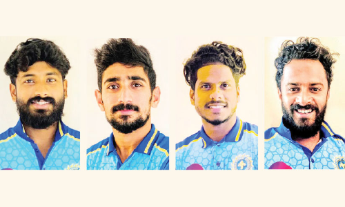 മു​ഷ്​​താ​ഖ് അ​ലി ട്രോ​ഫി: കേരളത്തിന് കരുത്തായി കണ്ണൂരിൽ നിന്നും നാൽവർ സംഘം