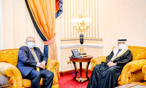 ഇ​ന്ത്യ​ന്‍ അം​ബാ​സ​ഡ​റെ ഉ​പ​പ്ര​ധാ​ന​മ​ന്ത്രി സ്വീ​ക​രി​ച്ചു