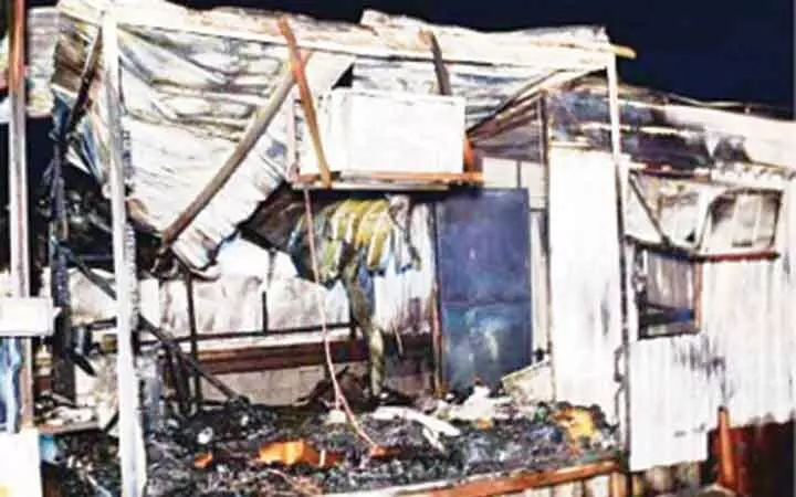 ജോലിക്കാരുടെ താമസസ്ഥലത്ത് തീപിടിത്തം ജോലിക്കാരുടെ താമസസ്ഥലത്ത് തീപിടിത്തം