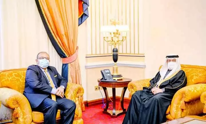 ഇ​ന്ത്യ​ന്‍ അം​ബാ​സ​ഡ​റെ ഉ​പ​പ്ര​ധാ​ന​മ​ന്ത്രി സ്വീ​ക​രി​ച്ചു