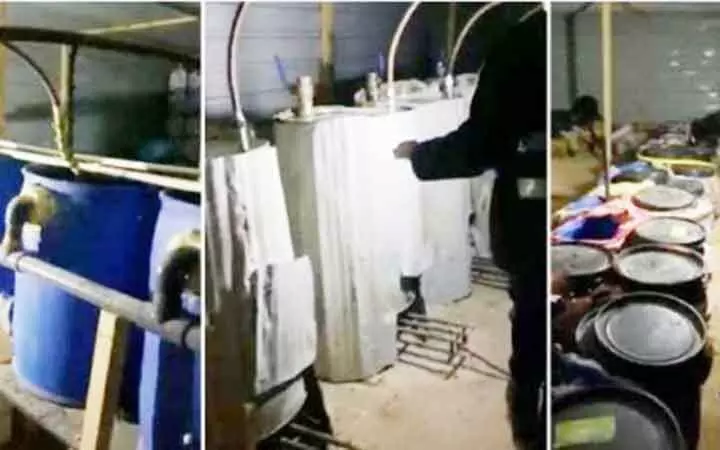 കുവൈത്തിൽ 140 ബാരൽ മദ്യം പിടികൂടി കുവൈത്തിൽ 140 ബാരൽ മദ്യം പിടികൂടി