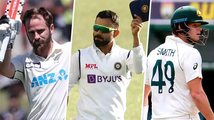 ടെസ്റ്റ്​ റാങ്കിങ്​: ഒന്നാമത്​ വില്യംസൺ, രണ്ടാമത്​ സ്​മിത്ത്​, കോഹ്​ലി മൂന്നാമത്​