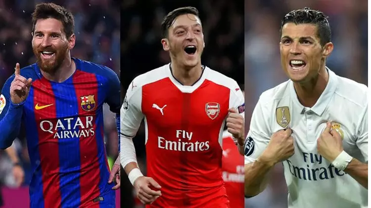 മെസ്സിയാണോ റൊണാൾഡോയാണോ മികച്ചത്​?; ഓസിലിന്‍റെ മറുപടി വൈറൽ