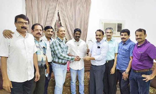 ആ​ൻ​റ​ണി രാ​ജി​ന്​ റി​യ യാ​ത്ര​യ​യ​പ്പ് ന​ൽ​കി