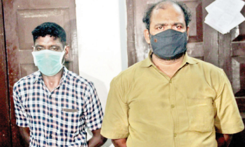 ganja case accused