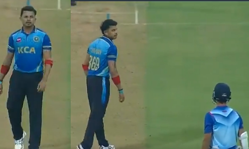 ജൈസ്വാളിനെ നോക്കി വിരട്ടി ശ്രീശാന്ത്​, അടുത്ത രണ്ട്​ പന്തുകളിൽ സംഭവിച്ചത്​; വൈറലായി വിഡിയോ