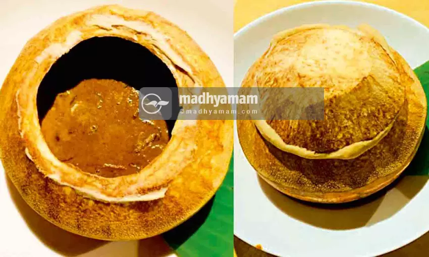 Packed Tender coconut chicken curry