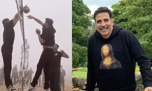 സൈനികരോടൊപ്പം വോളിബോൾ കളിച്ച്​ കരസേന ദിനം ആഘോഷിച്ച്​ അക്ഷയ്​ കുമാർ