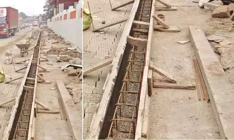 അ​ര കി.മീ​ ഓ​വു​ചാ​ൽ ന​വീ​ക​രിക്കാൻ ഒരു വ​ർ​ഷം; ഗതാഗതക്കുരുക്കിലും പൊടിയിലും മുങ്ങി കൊയിലാണ്ടി