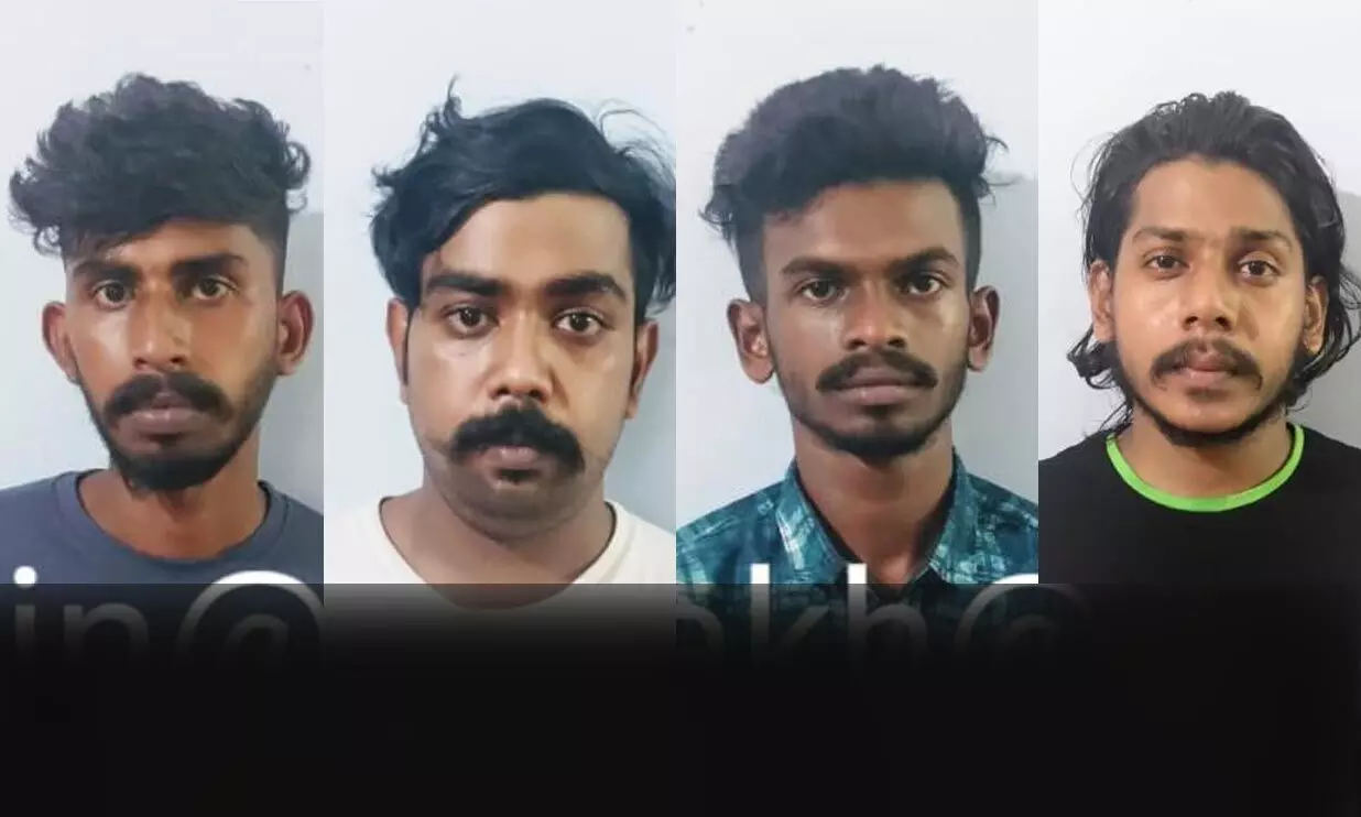 കഴുത്തിൽ കത്തിവെച്ച്​ യുവാവിനെ തട്ടിക്കൊണ്ടുപോയ നാലുപേർ അറസ്റ്റിൽ