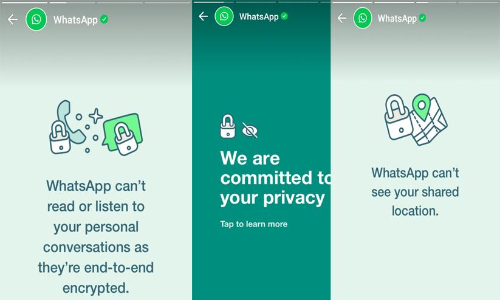 സ്വകാര്യത സംരക്ഷിക്കാൻ പ്രതിജ്ഞാബദ്ധം; ഉപയോക്​താകൾക്ക്​ സന്ദേശമയച്ച്​ വാട്​സ്​ആപ്​