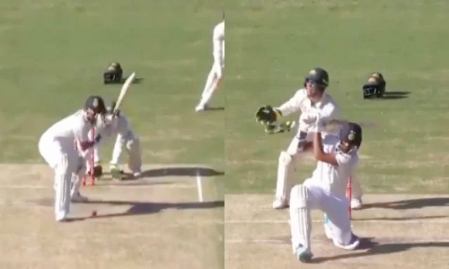 കാണികളെ ഞെട്ടിച്ച സുന്ദറി​െൻറ നോ-ലുക്ക്​ സിക്​സ്​; വിഡിയോ കാണാം