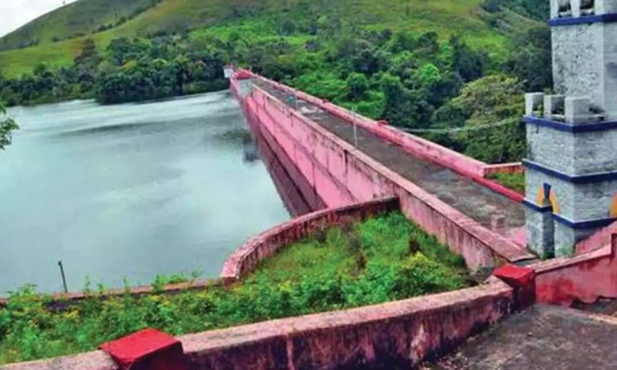 Water level rises at Vaiga Dam; Mullaperiyar water stopped flowing Water level rises at Vaiga Dam; Mullaperiyar water stopped flowing
