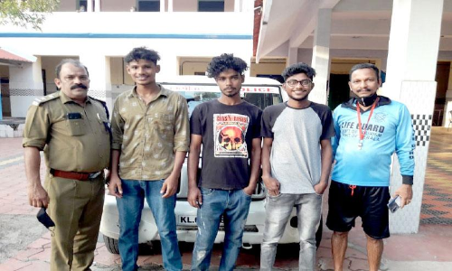 തിരയിലകപ്പെട്ട അന്തർ സംസ്ഥാനക്കാരെ രക്ഷിച്ചു