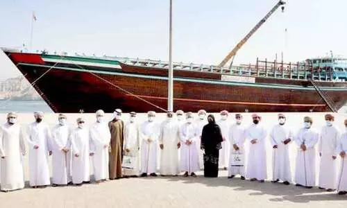 ലോകത്തിലെ വലിയ ഉരു ഖസബ്​ തുറമുഖത്ത്​ എത്തി