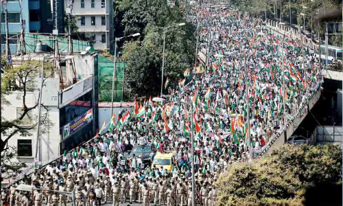 കാർഷിക നിയമം: സർക്കാറിനെതിരെ താക്കീതുമായി കോൺഗ്രസ്​ റാലി