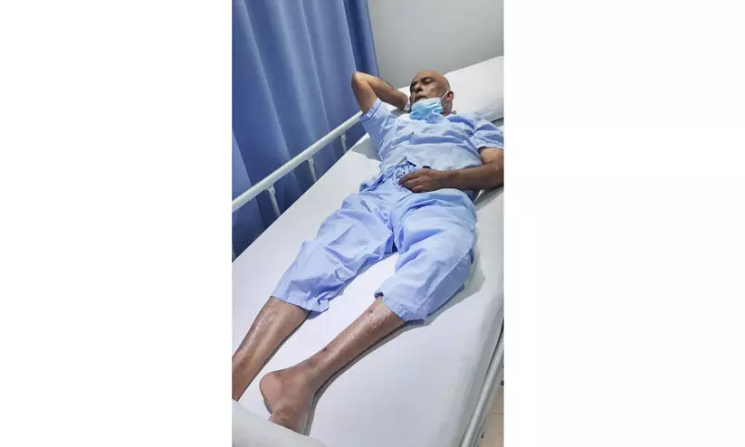 മസ്തിഷ്കാഘാതം: കാസർകോട് സ്വദേശി നാടണയാൻ സഹായം തേടുന്നു മസ്തിഷ്കാഘാതം: കാസർകോട് സ്വദേശി നാടണയാൻ സഹായം തേടുന്നു